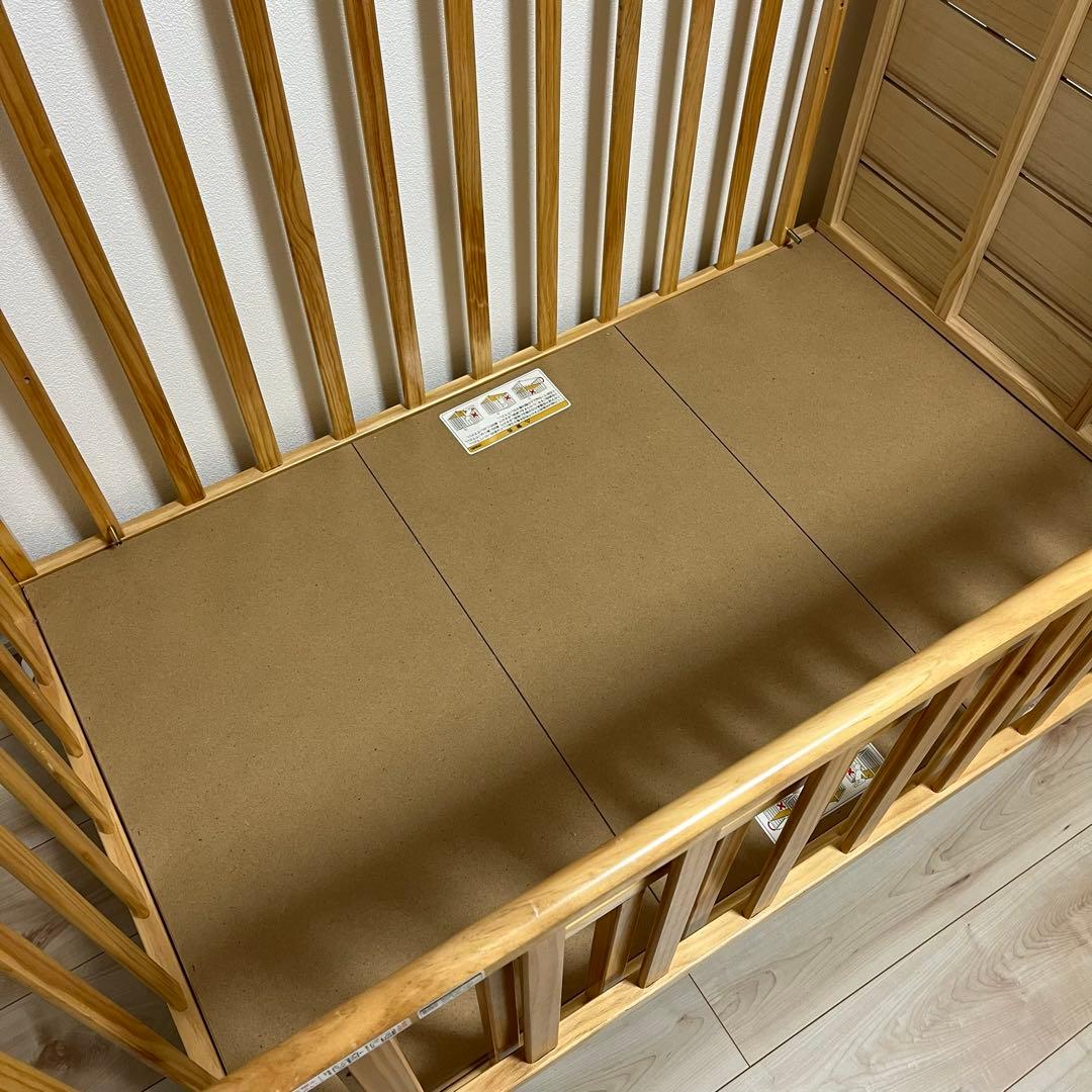 美品 ベビーベッド カトージ Katoji タチベッド 川口市引渡 ベビー布団付