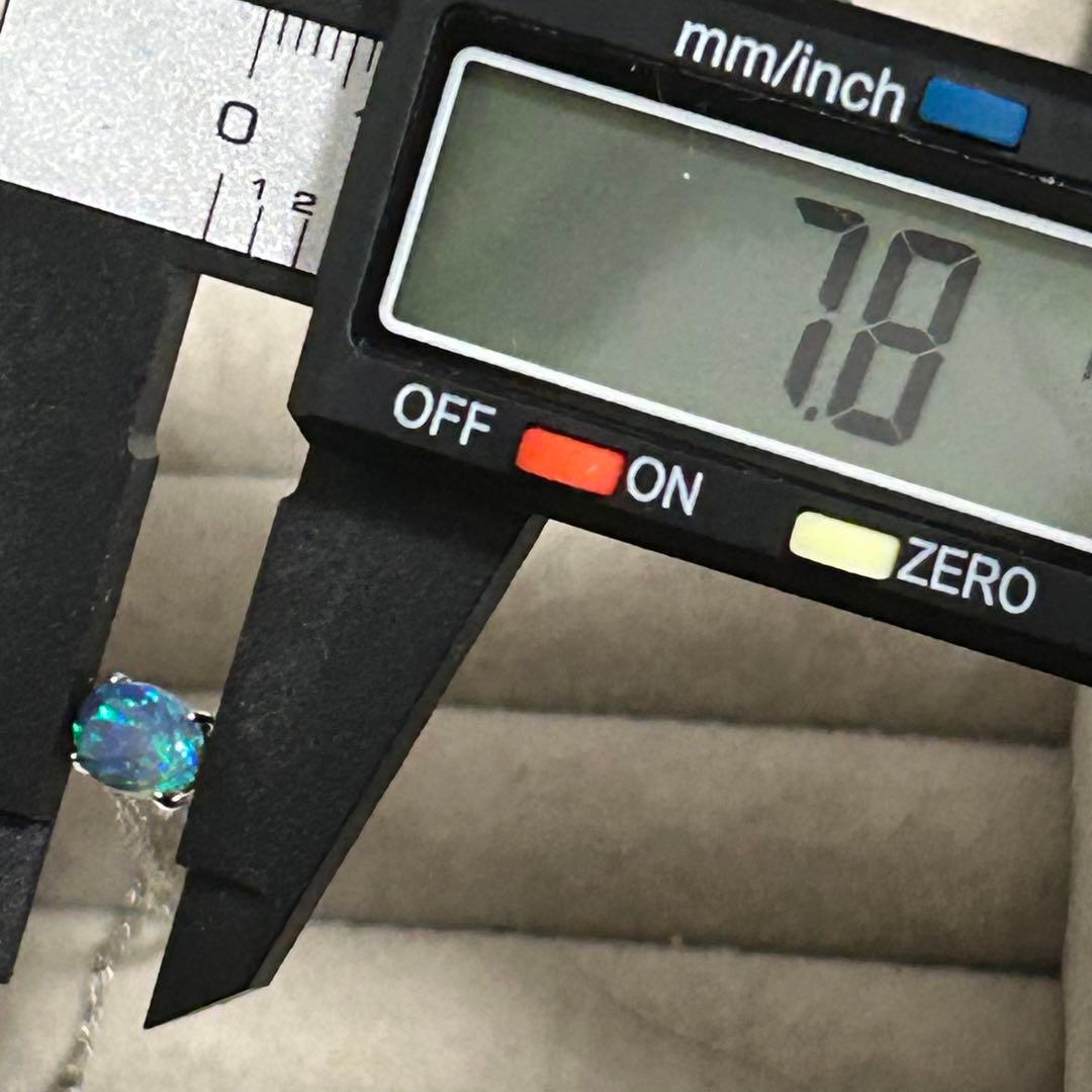 ライトニングリッジ　天然　ブラックオパール　ペンダントトップ　pt900