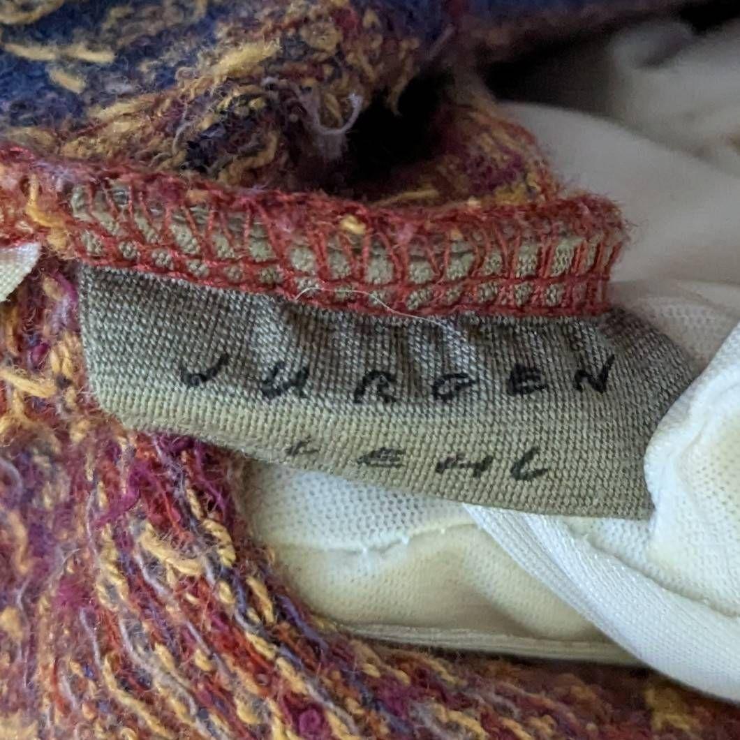 ヨーガンレール 現行 サハラチュニック 総柄 赤系 M