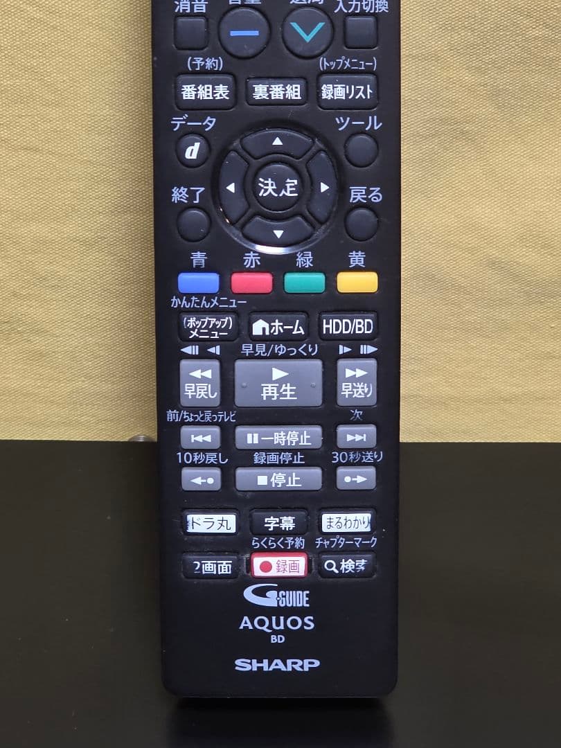 SHARP AQUOS BDレコーダー BD-NW1200　2018年製 整備品