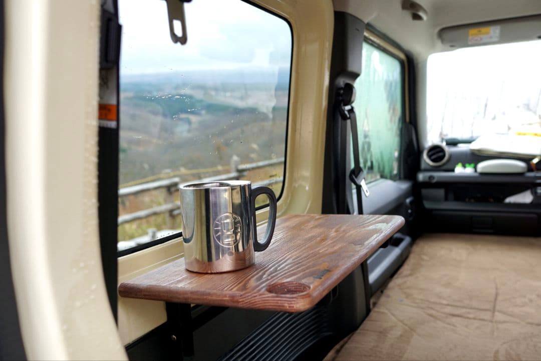 新型ジムニー 折り畳み式サイドテーブル JIMNY刻印(W)