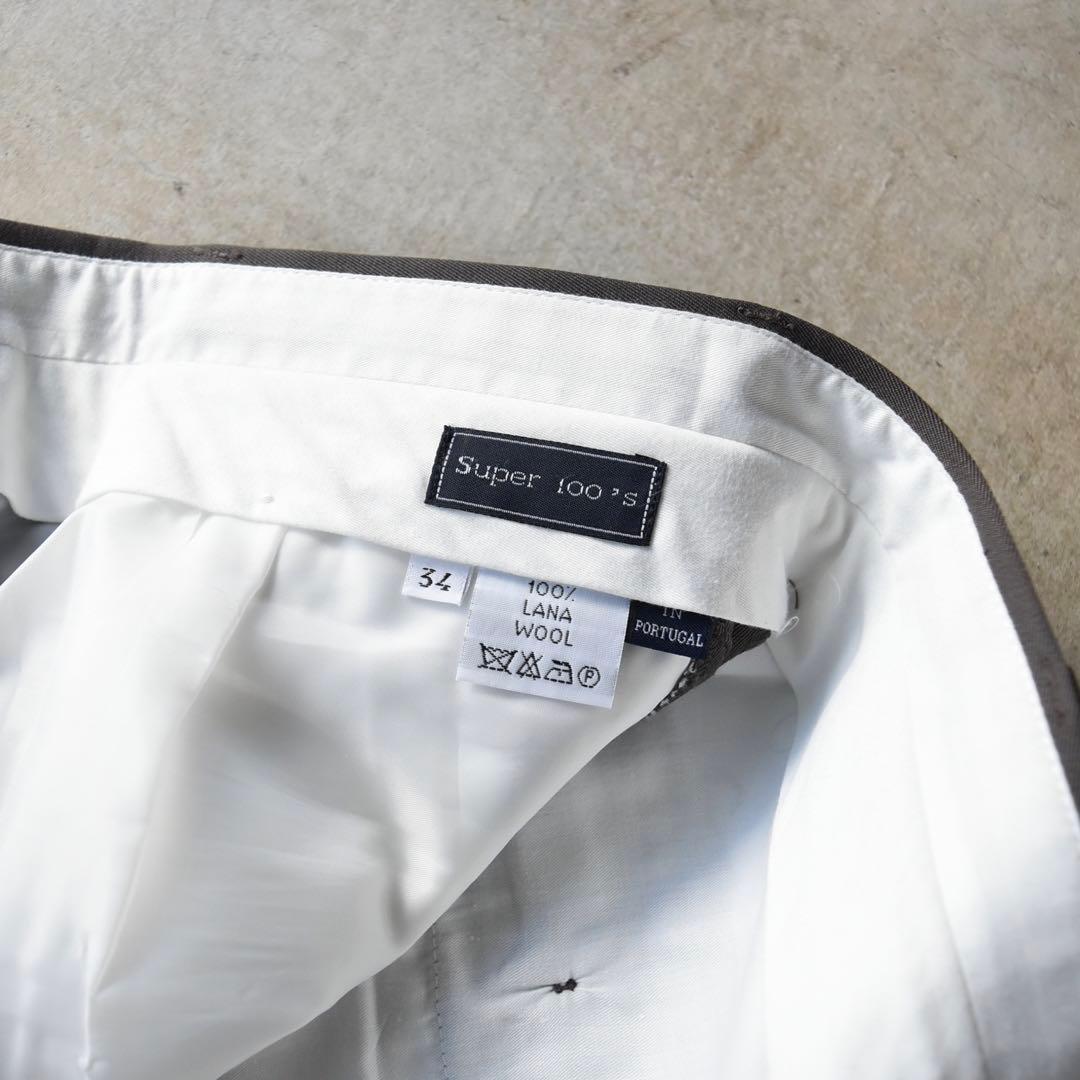 90s Façonnableファソナブル ツータックスラックス W34 L30