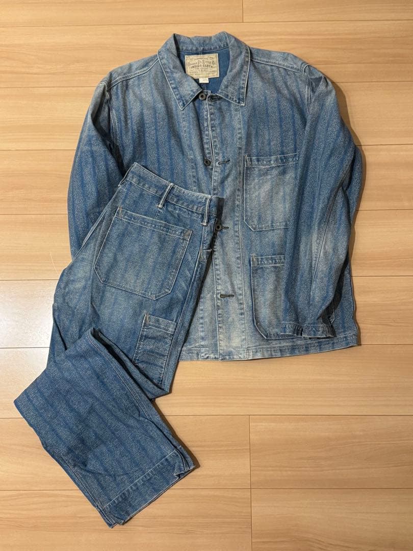 RRL ワーク インディゴ セットアップ カバーオール ペインターパンツ