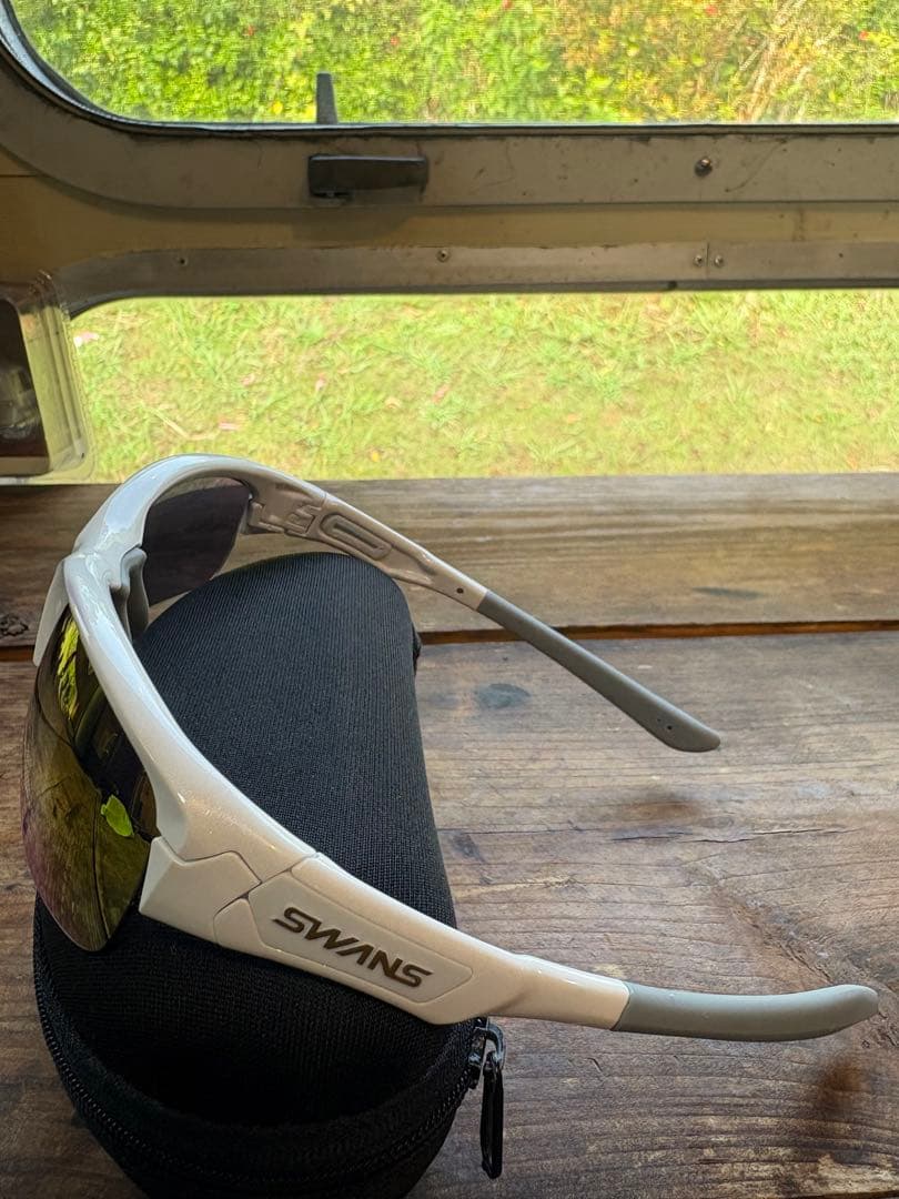 極美品！SWANS 度付きサングラス（-1.25）スプリングボック　レッドミラー