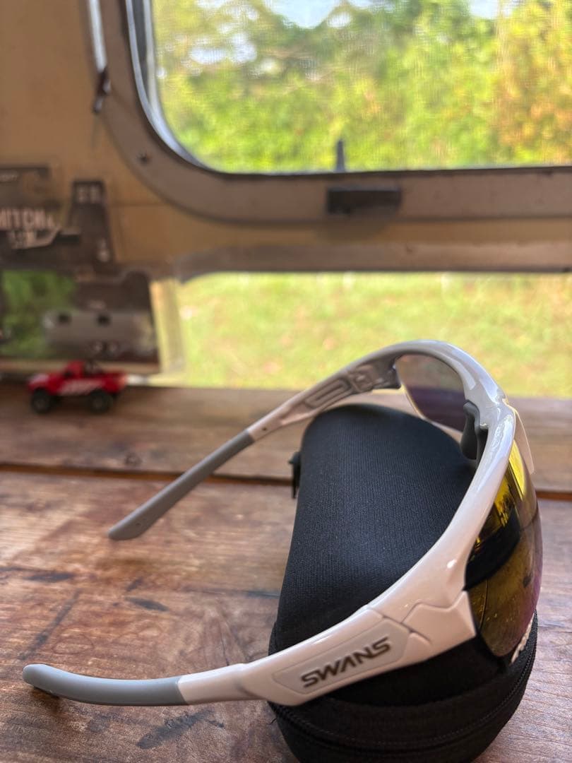 極美品！SWANS 度付きサングラス（-1.25）スプリングボック　レッドミラー