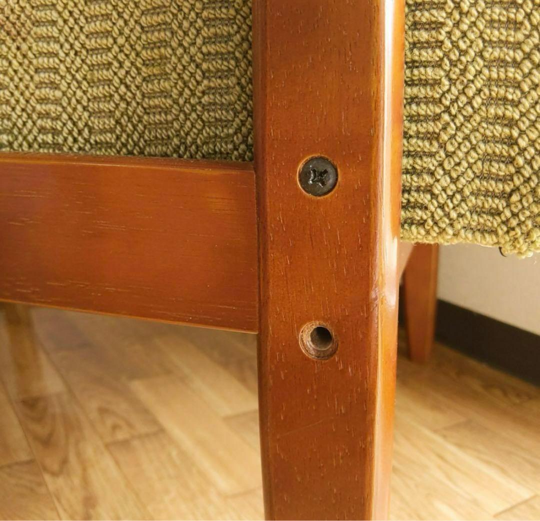 専用です。 送料込 オールド カリモク家具 Kチェア モスグリーン