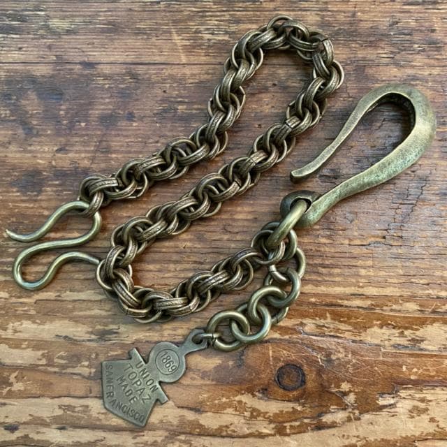 廃盤 TOPAZ トパーズ Brass 真鍮 ブラス ウォレットチェーン