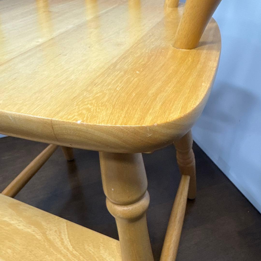 ろん 【美品】 木製 ベビーチェア キッズチェア