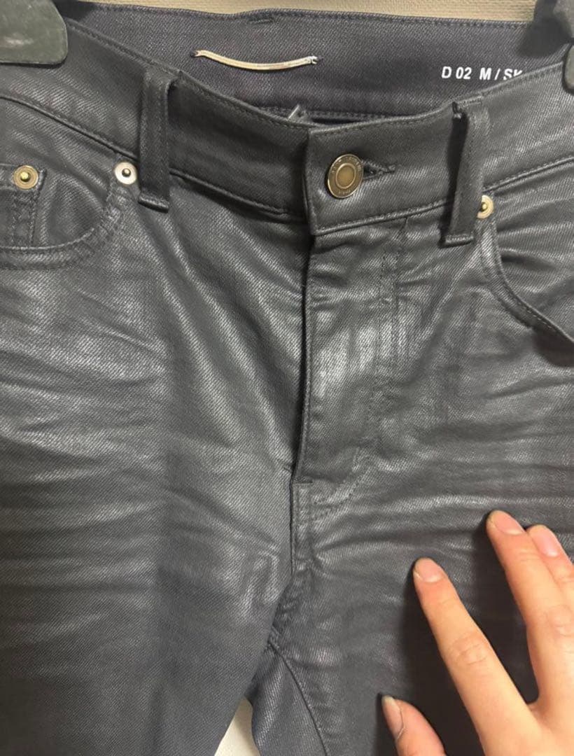 SAINT LAURENT PARIS 30 コーティングデニム