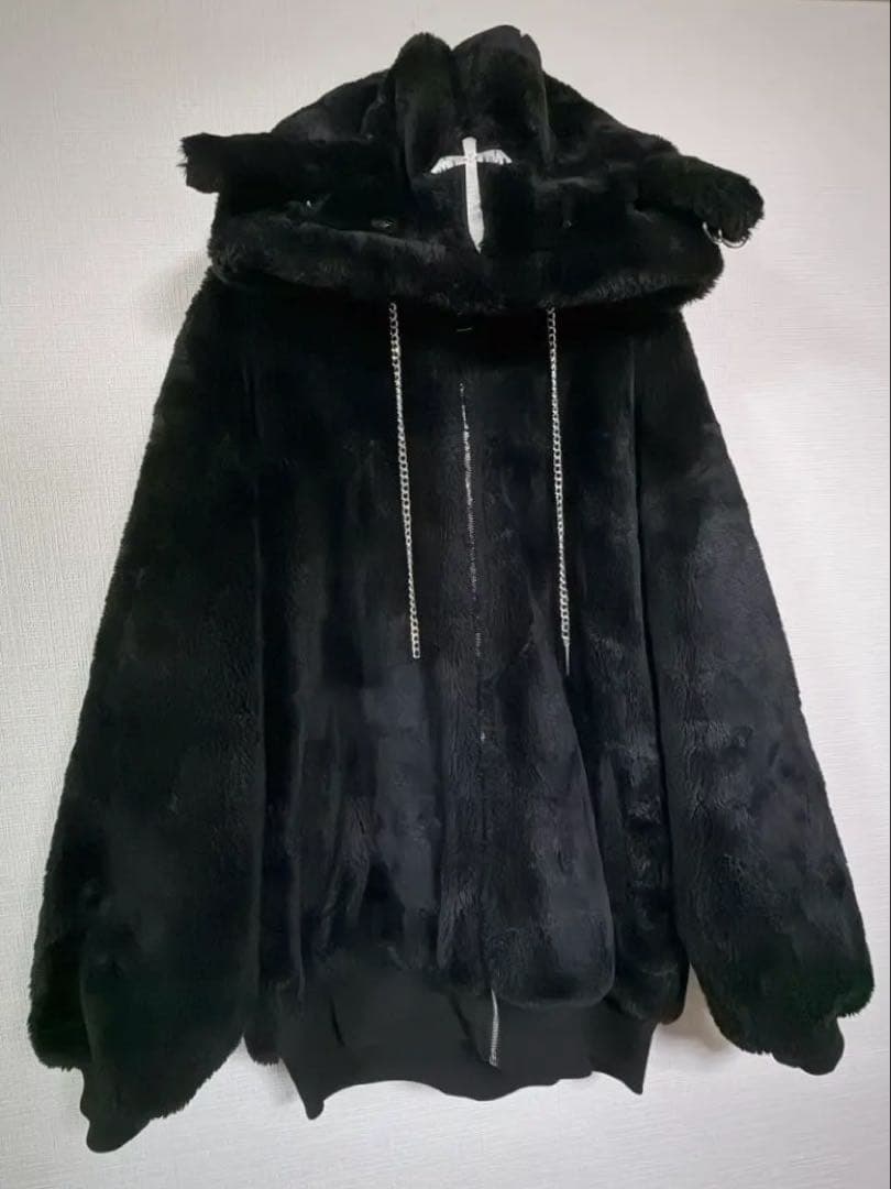 Dimmoire / BABY SHEEPファーパーカー/ black