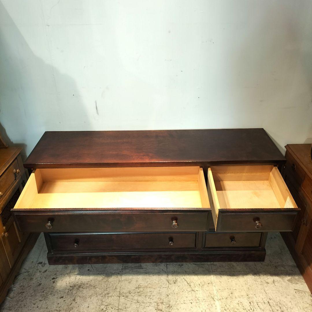 M♦北海道　民芸家具　4段チェスト　 和光木材