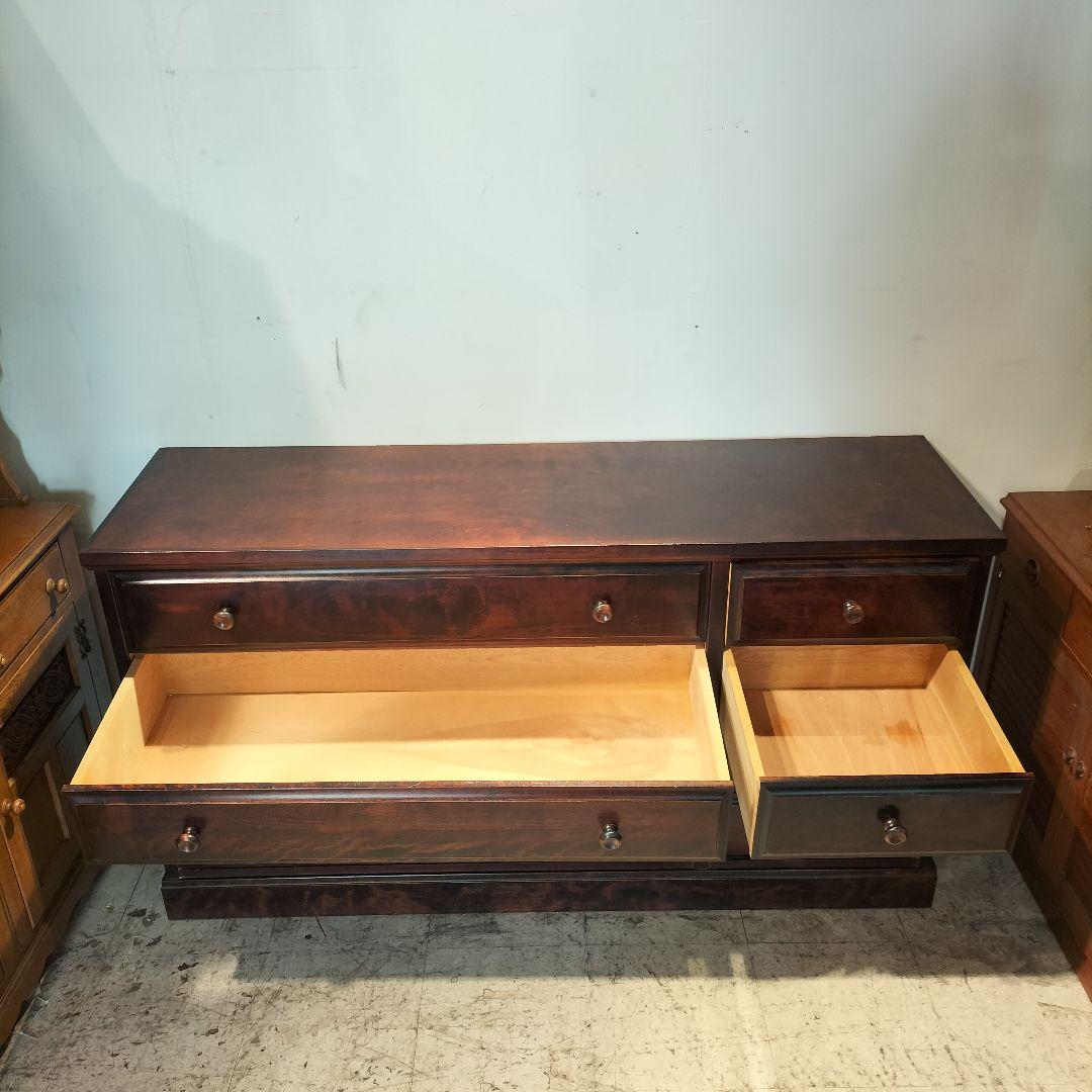 M♦北海道　民芸家具　4段チェスト　 和光木材