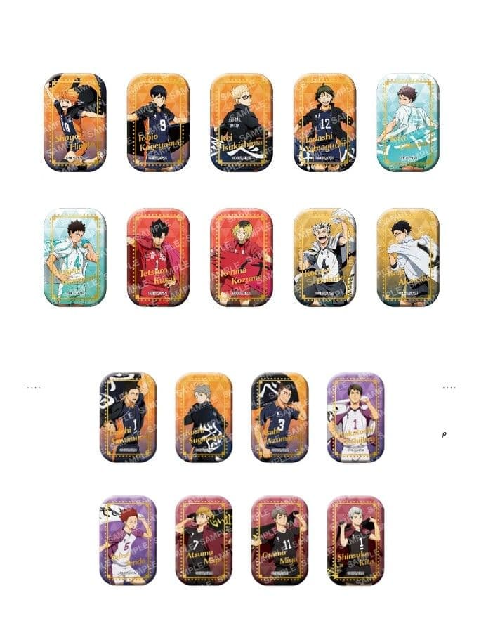 ハイキュー！！スクエア缶バッジ　(横断幕第一弾）・（横断幕第二弾）セブンネット