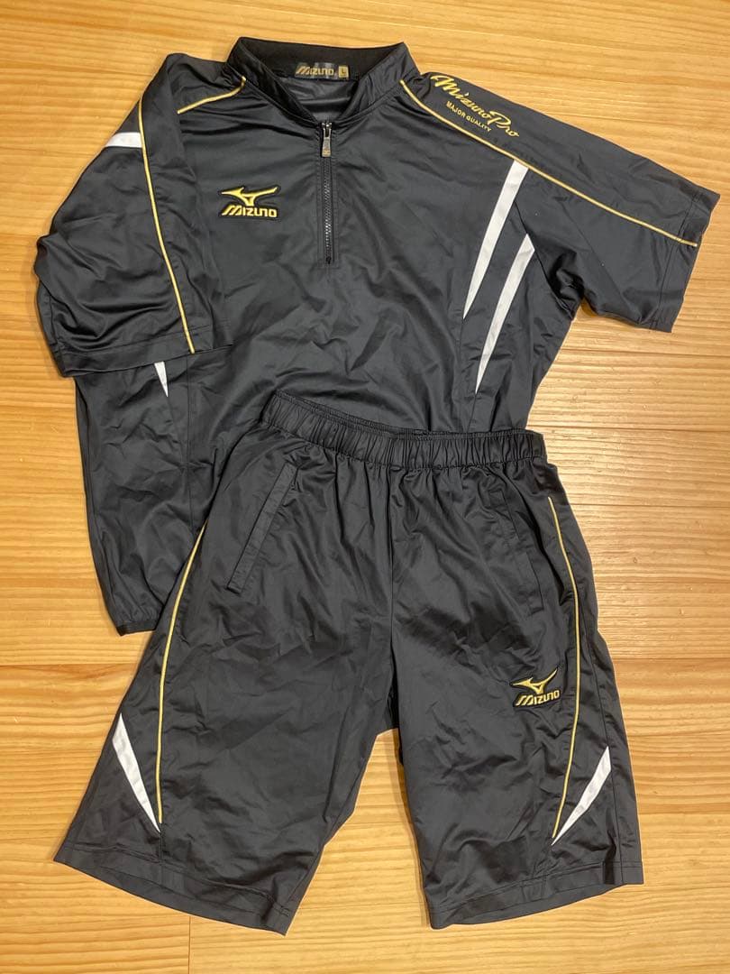 Mizuno proミズノプロ半袖シャツとショートパンツ ピステ上下セットアップ
