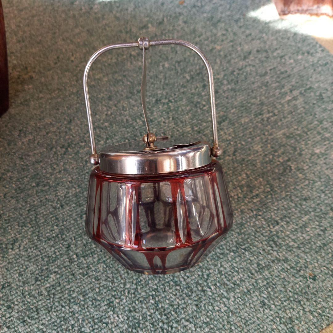 切子のシュガーポット　キッチン　置物