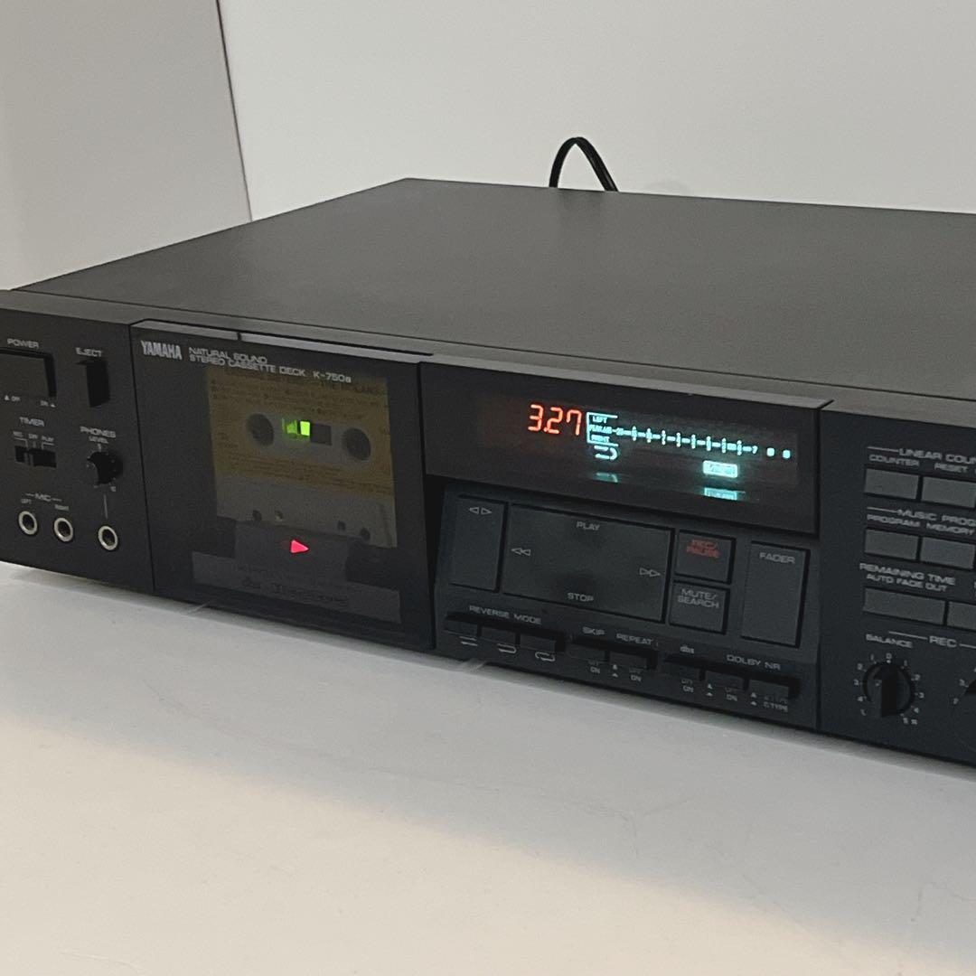【美品・動作品】 YAMAHA K-750a カセットデッキ　動作良好　ヤマハ