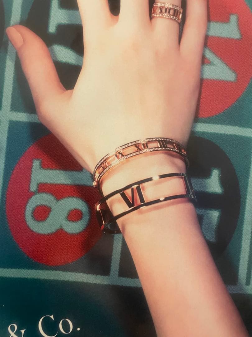 貴重　Tiffany & Co. オープンアトラス バングル 925シルバー