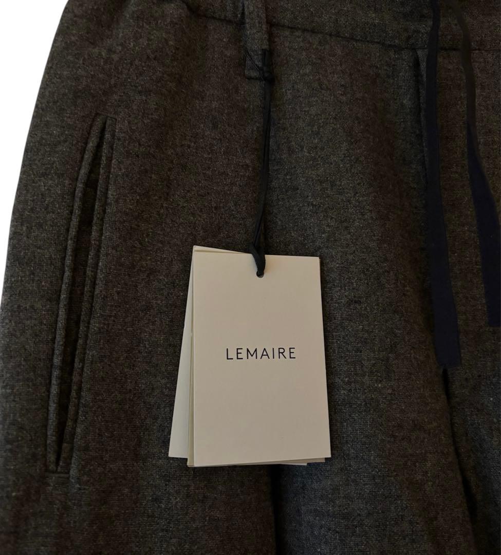LEMAIRE グレー　ウールイージーパンツ　46