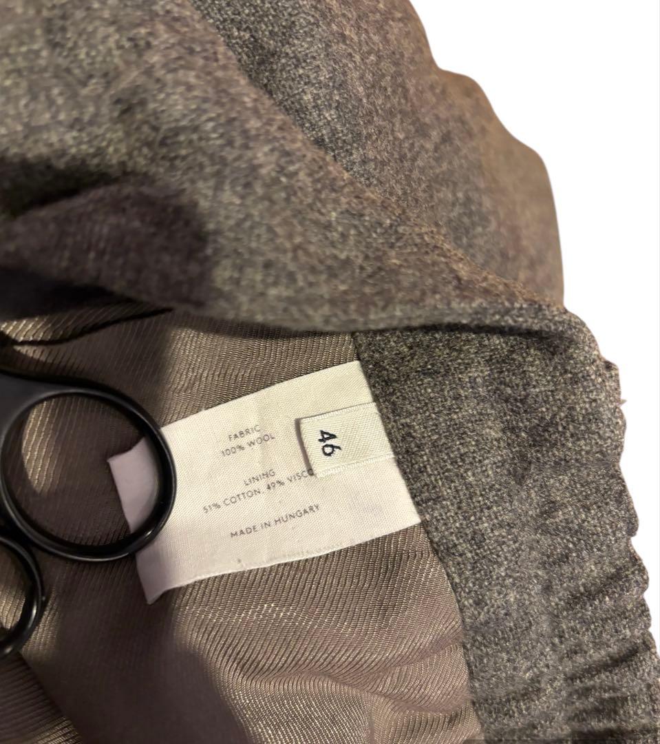 LEMAIRE グレー　ウールイージーパンツ　46