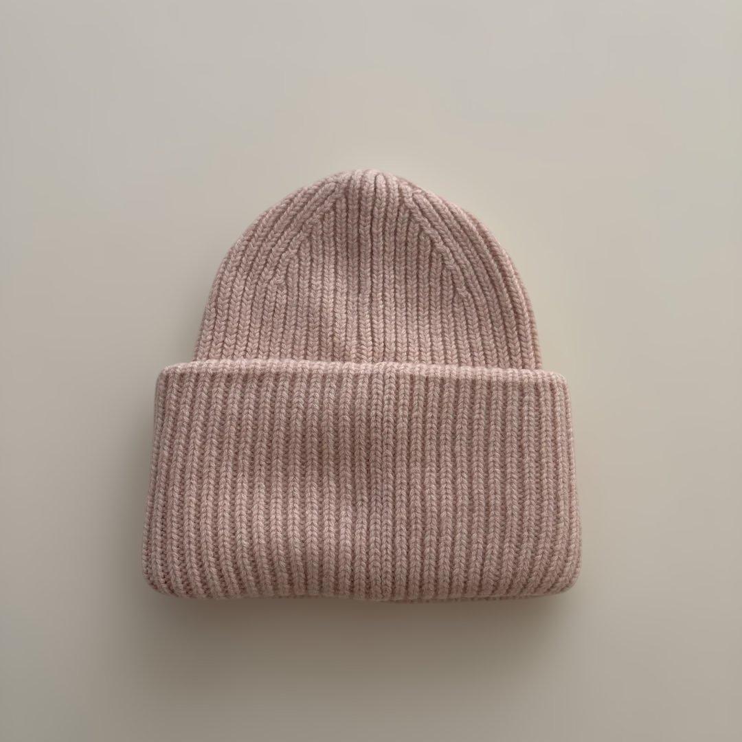 Acne Studios ニット帽 ピンクxブラウン　完売品