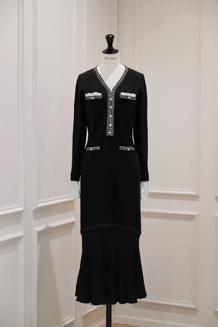 herlipto Isaline Long Knit Dress ハーリップトゥ