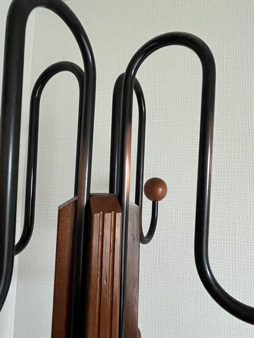 本日正午削除 最終価格 karimoku 木製スタンド型ポールハンガー