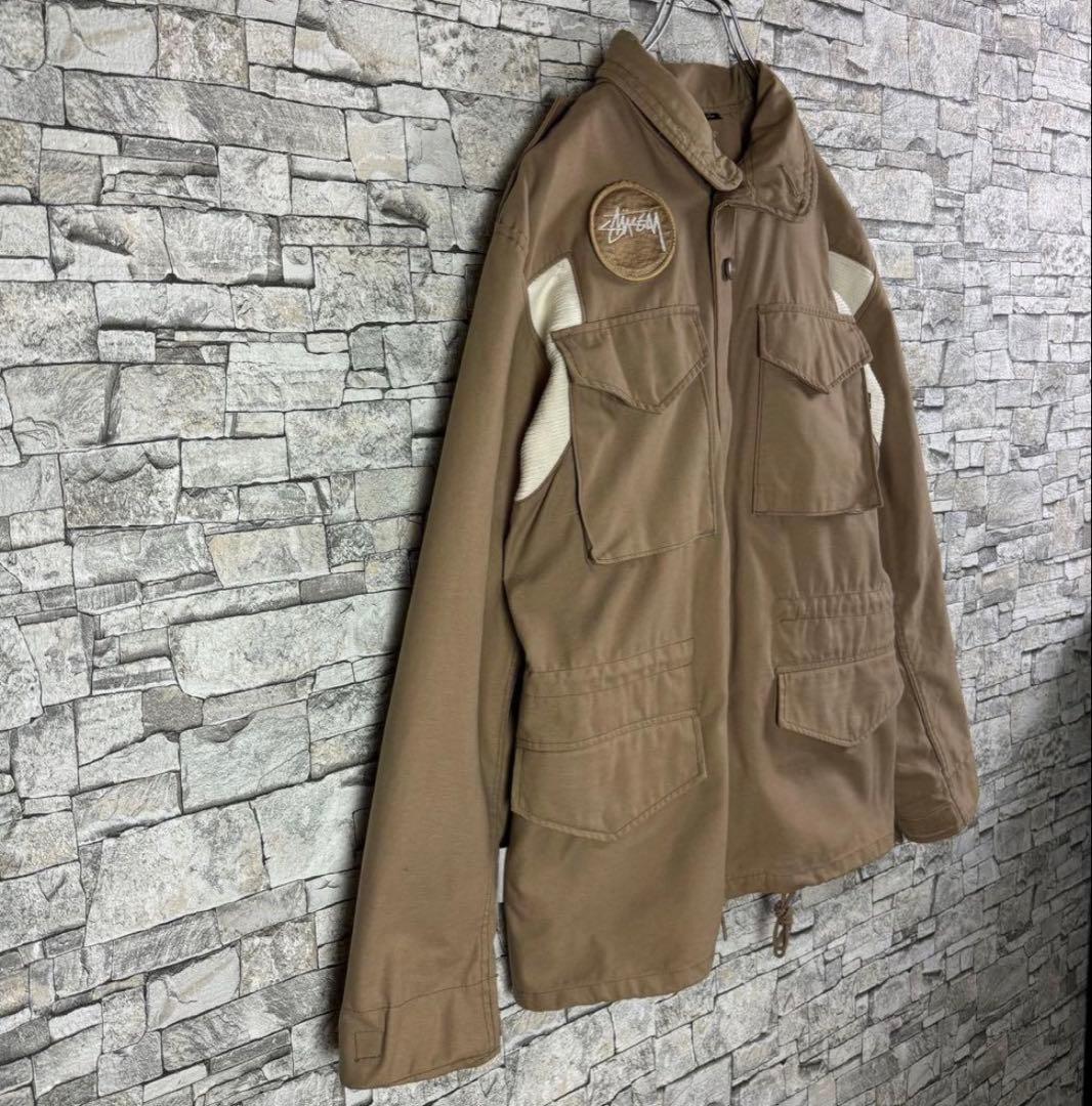 【超希少25周年記念M-65,】STUSSY ALPHA コラボ ジャケット