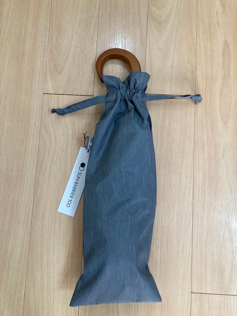 折りたたみ傘サンバリア100グレーフリル