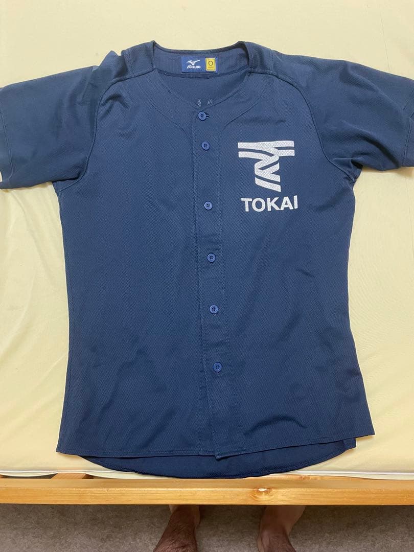 TOKAI ネイビー ボタン付きシャツ