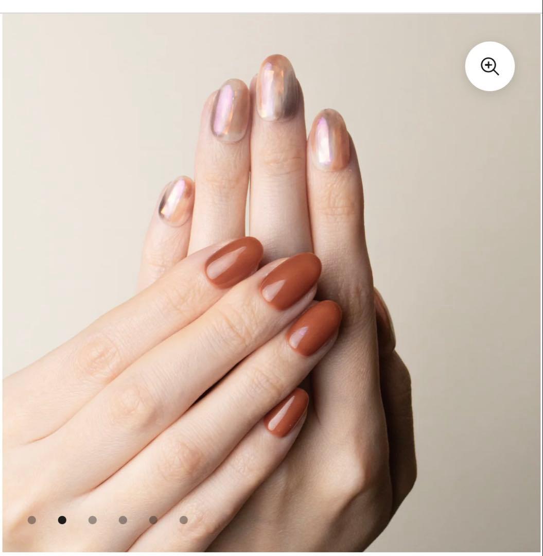 EVER NAIL ネイルチップセット ブラウン・パールピンク