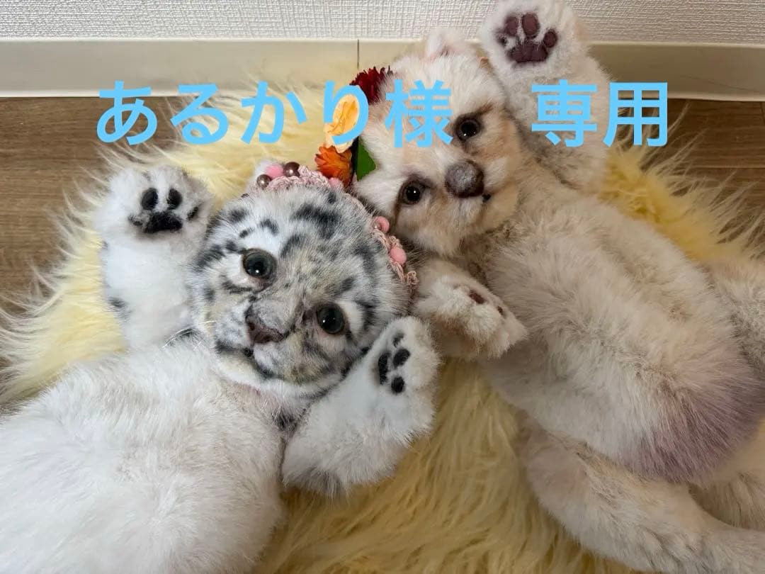 海外作家様作　アートドール　ユキヒョウの赤ちゃん