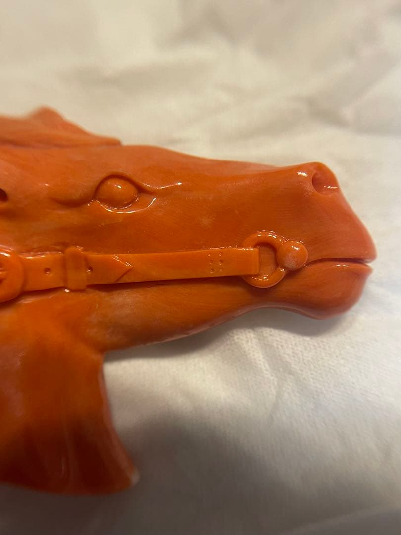 K18 ももサンゴ　馬モチーフ