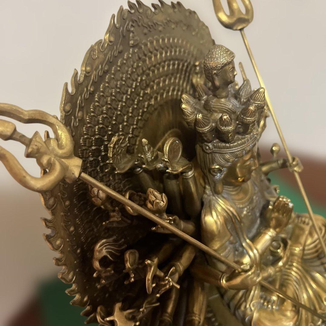 金属　千手観音