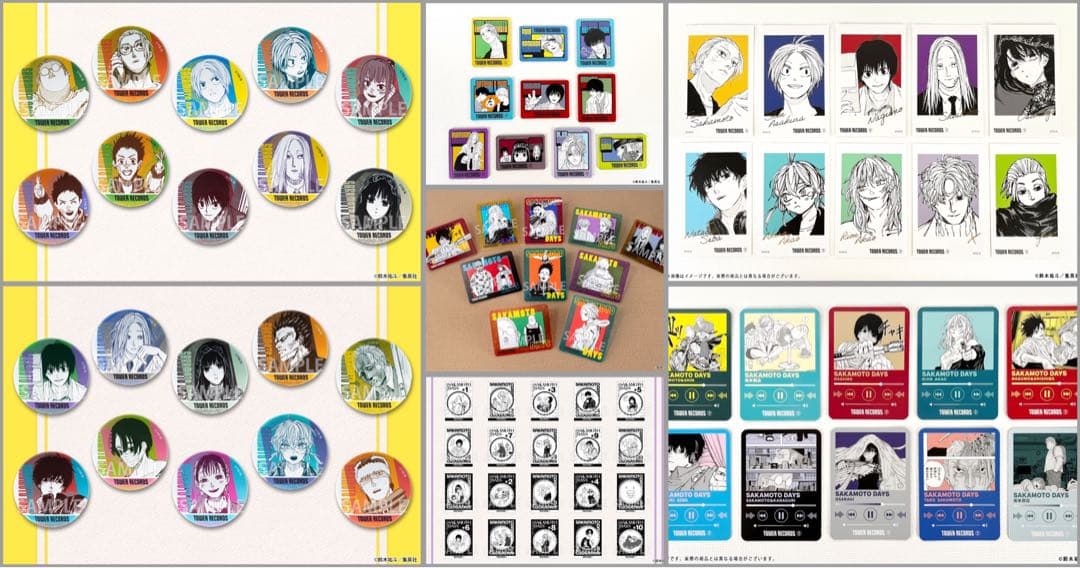 サカモトデイズ タワレコカフェ 缶バ フォトカ トレカ ミニフォト ブロマイド