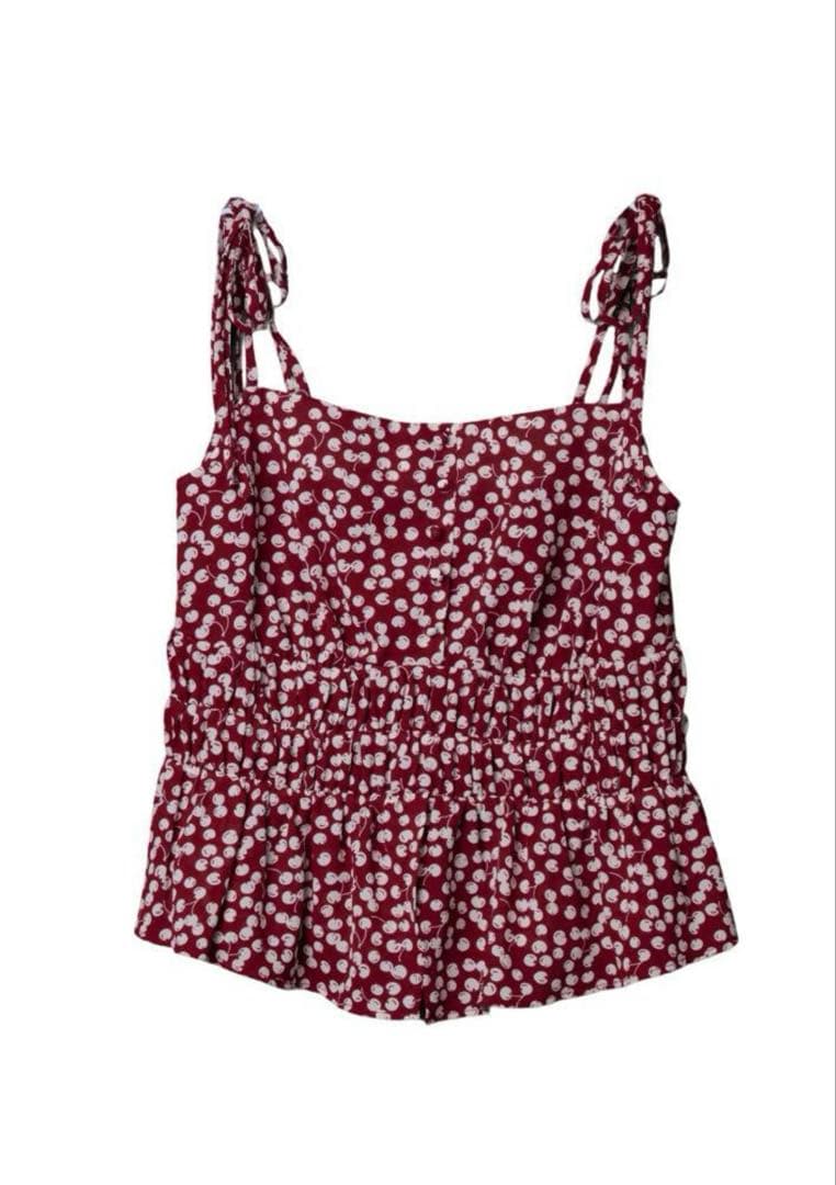 ♡新品タグ付♡Herlipto Cherry Pattern Strap Top