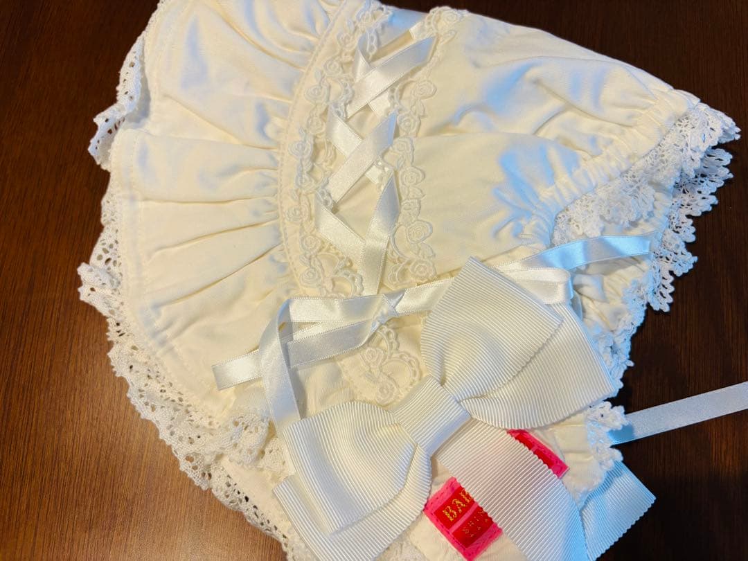 ベイビーザスターズシャインブライト　ハーフボンネット　ホワイト