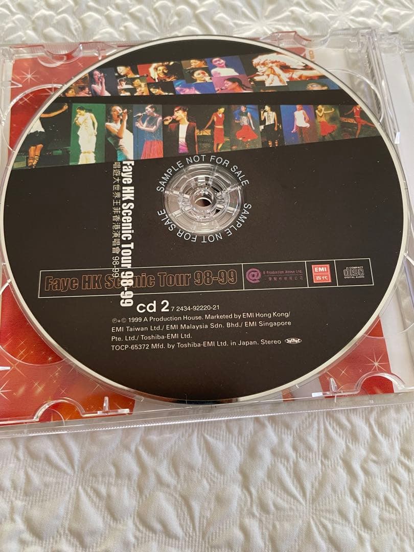 フェイ•ウォン香港シーニック•ツアー98〜99/2CD日本盤帯付き見本盤美品