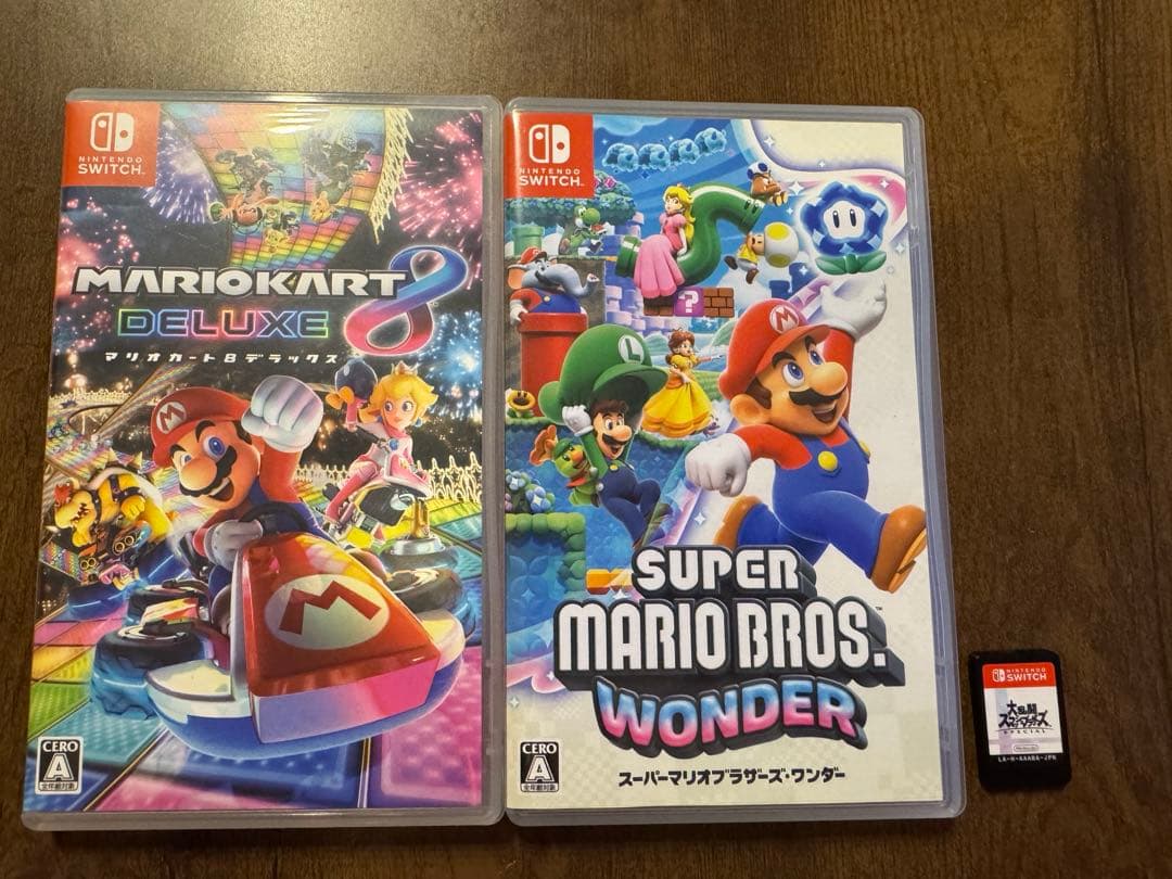 スマブラ マリオカート スーパーマリオブラザーズ ワンダー　3点セット