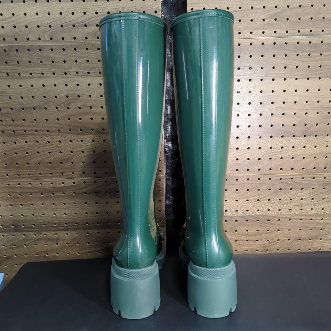 【新品・未使用】GUCCI ホースビット ラバー レインブーツ 38