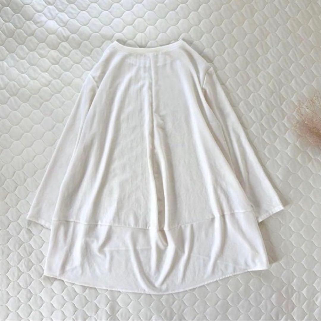 人気商品✴︎BEARDSLEY 後ろドレープTブラウス　アイボリー