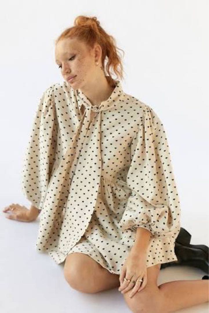 ワンピース Barn Heart Jacquard Mini Dress