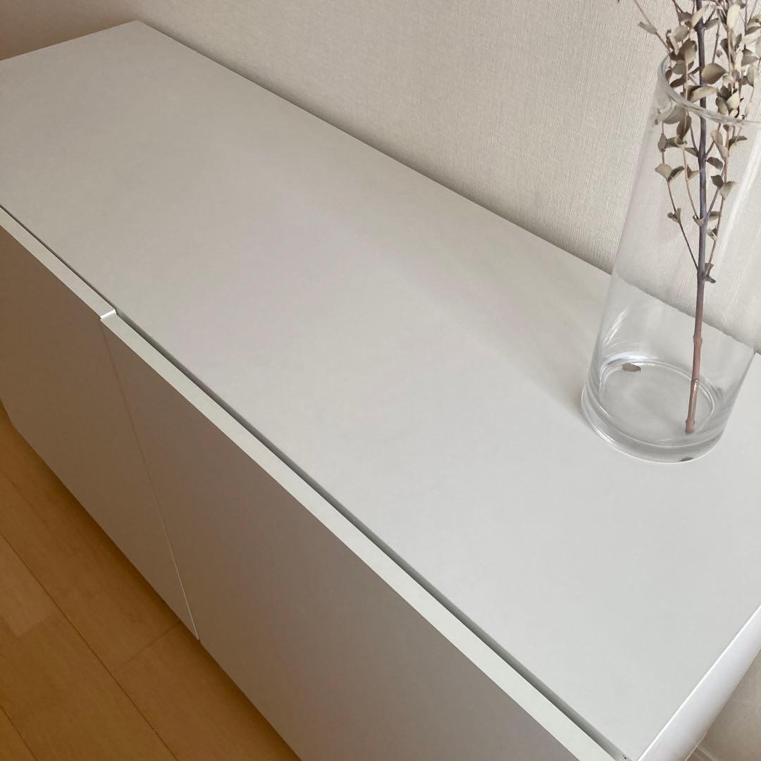 IKEA ベストー　収納棚　白