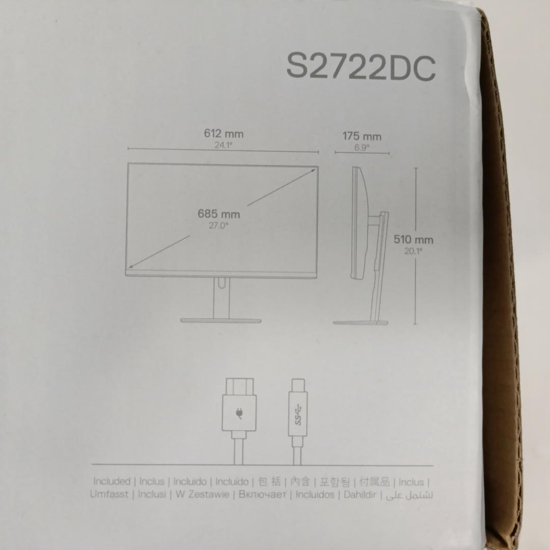 新品未開封 Dell 27 Plus QHD USB-Cモニター S2722DC
