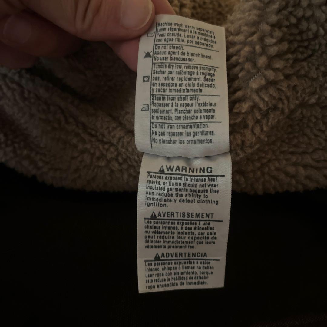 Carhartt Mexico製 モックネック　ダックベスト　裏ボアフリース