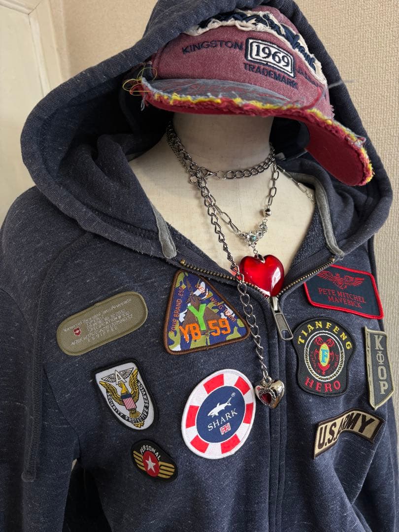 レア✴︎ワッペン軍もの平成ギャルフェアリーグランジNANA平成ギャルy2k古着屋