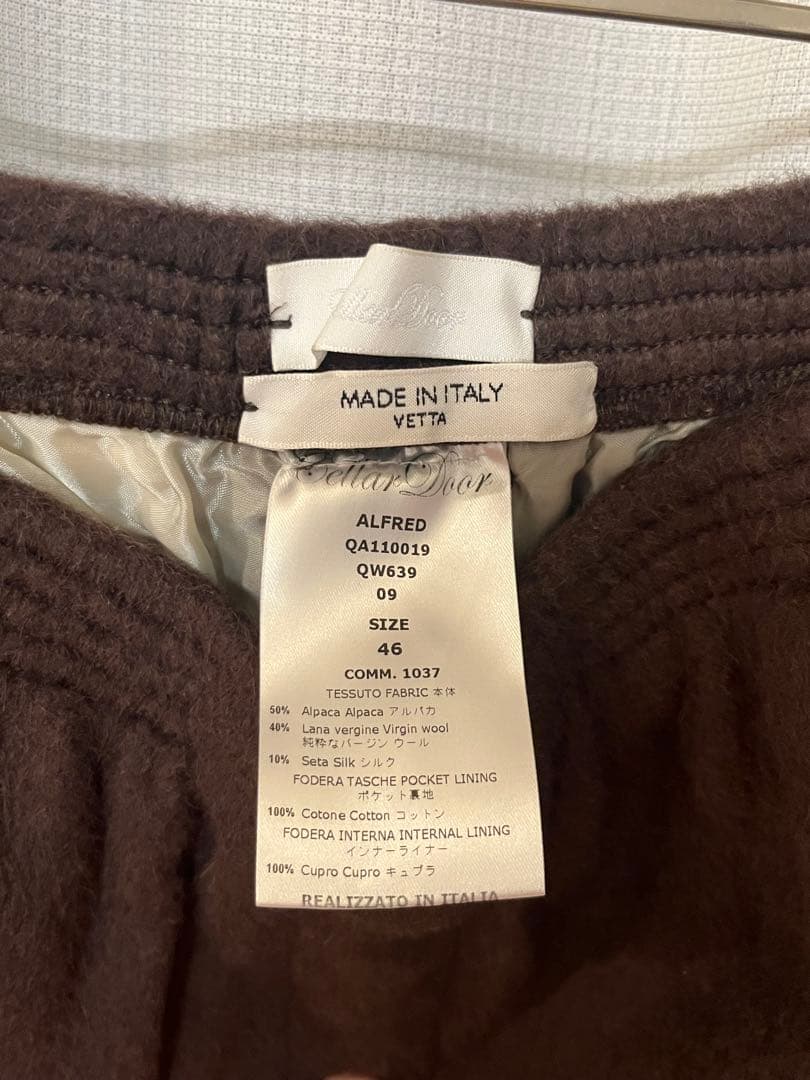 Cellar Door セラドアー ALFRED ブラウン スラックス 46