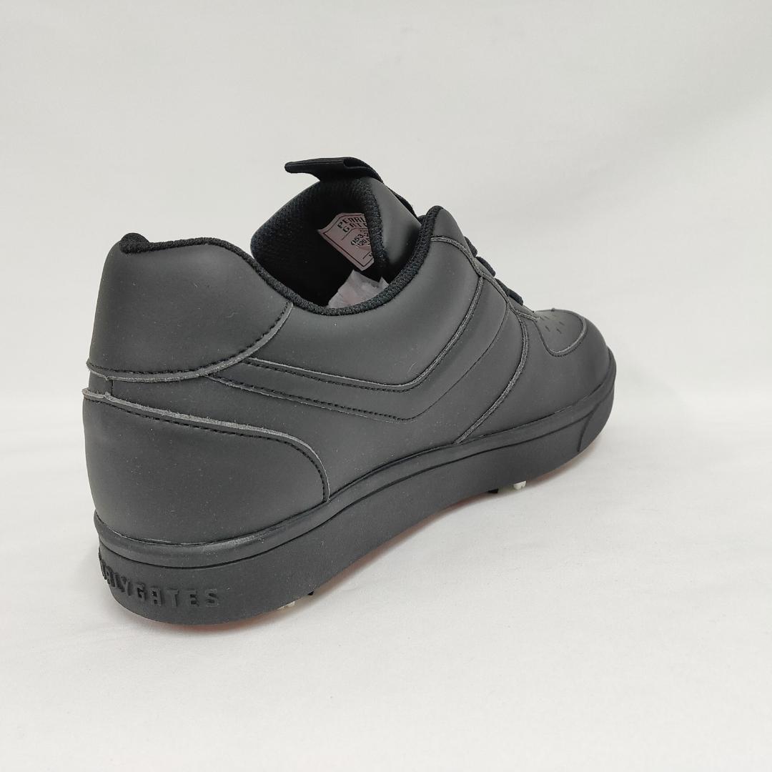 ○★新品 未使用 パーリーゲイツ メゾンロゴ柄 ゴルフシューズ ブラック25cm