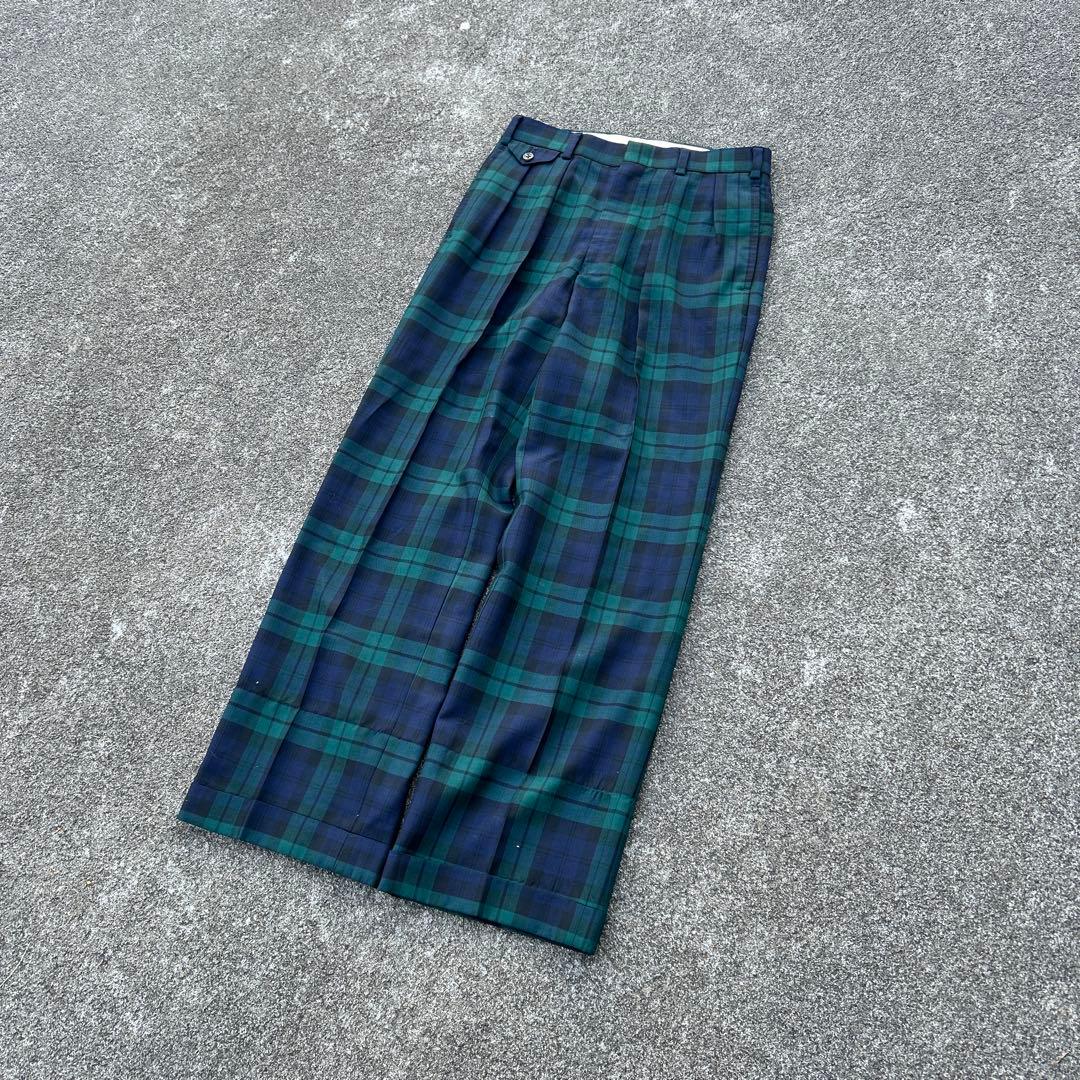 90s j.press チェックスラックス　ブラックウォッチ　y2k