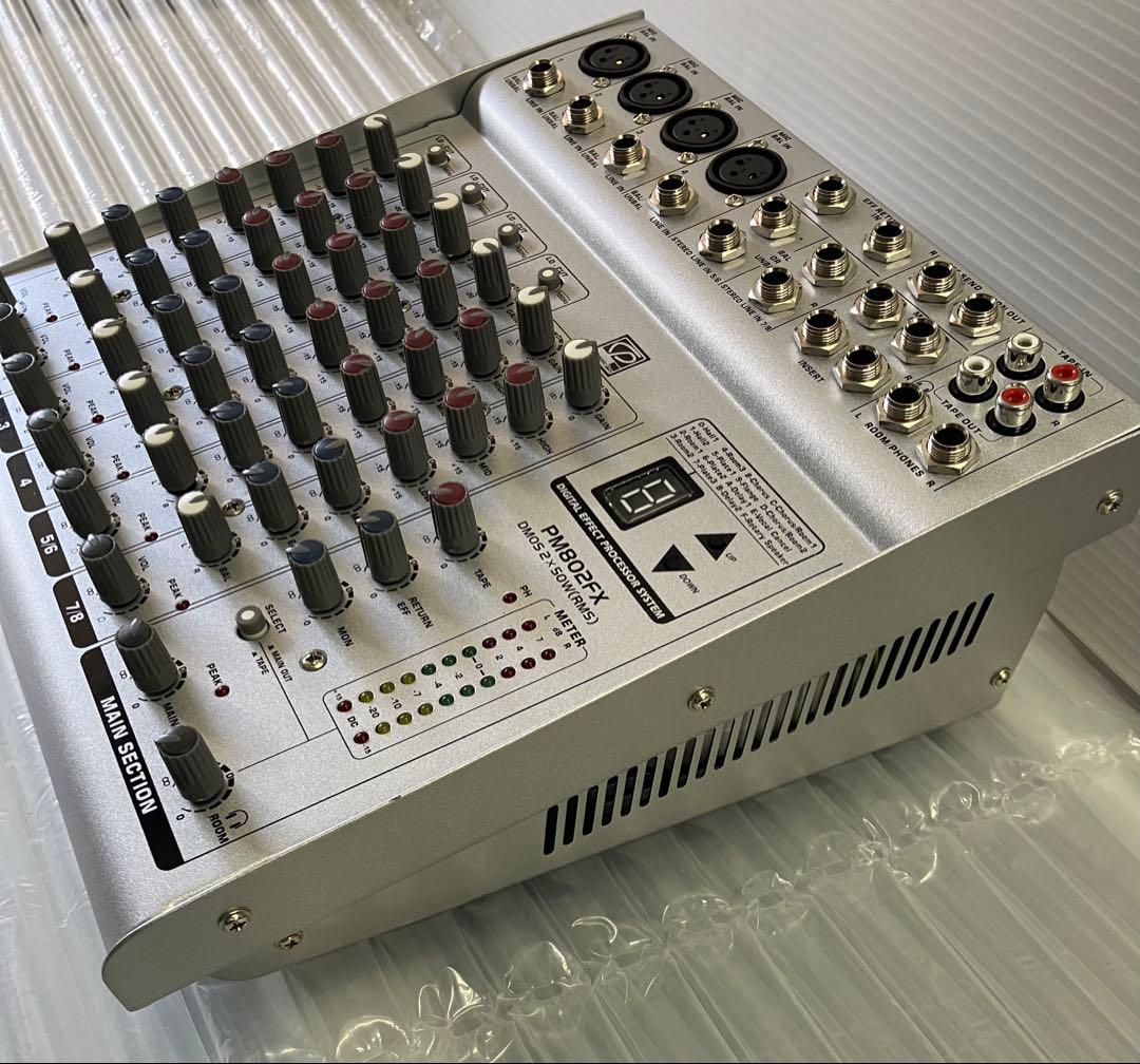 美品PM802FX パワードミキサー