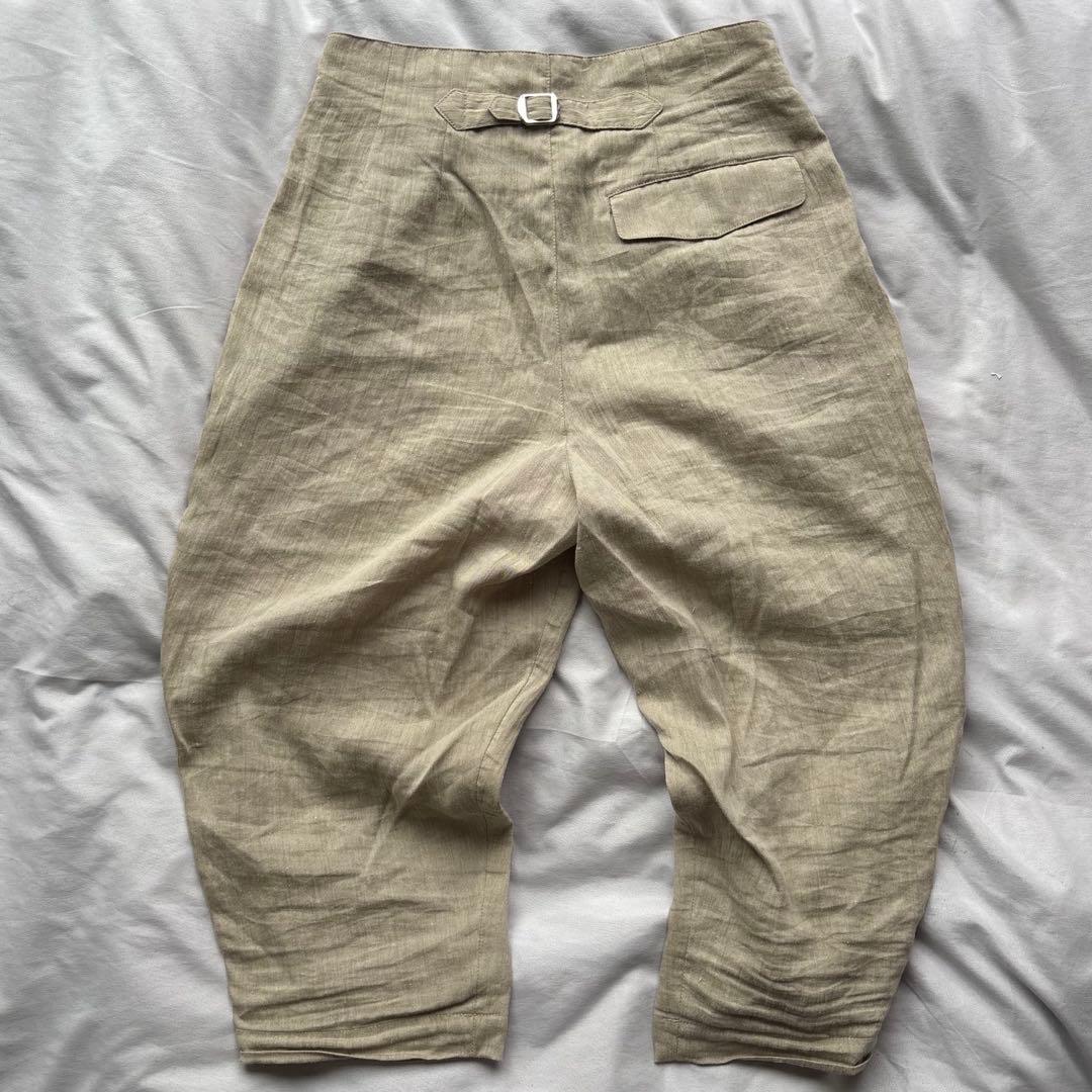 ISSEY MIYAKE 80s 筆タグ リネン バルーン 7分丈 M 日本製